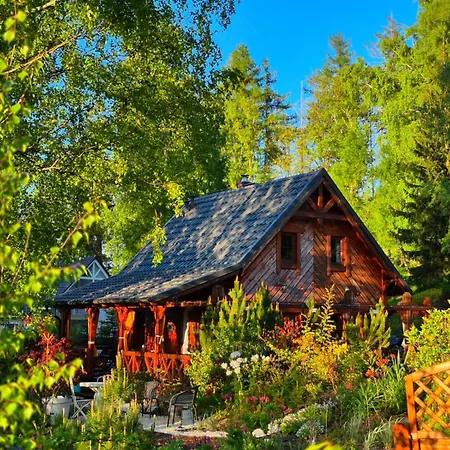Alpesi faház W Karkonoszach Jurta Karkonoska Z Sauna Jacuzzi I Balia Ogrodowa Przesieka