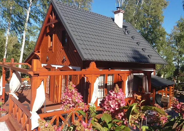 W Karkonoszach Domek alpejski